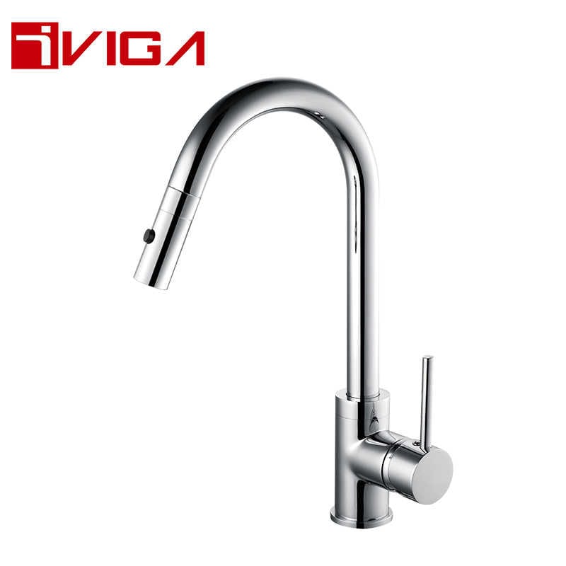 42202202CH Kitchen Faucet - Brushed gold, Sensor, Chrome, Black stainless kitchen faucet - 1