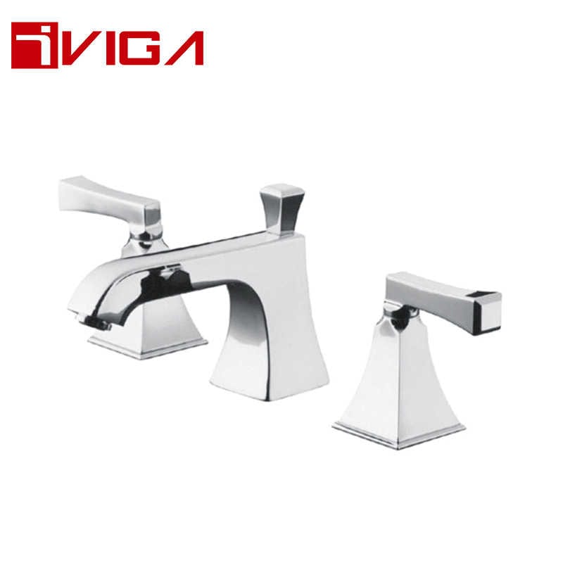 99432201CH Deck mounted 3-hole basin faucet - Dual Handle Bathroom Sink Faucets - 1
