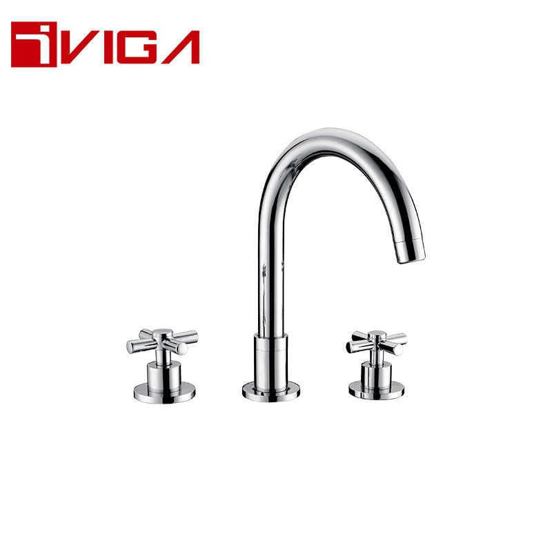 134300CH Deck Mounted 3-hole Basin Faucet