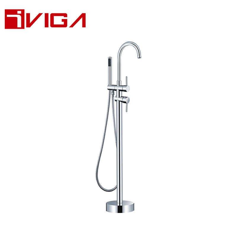 134600CH Hot And Cold Water Floor Mounted Bathtub Mixer