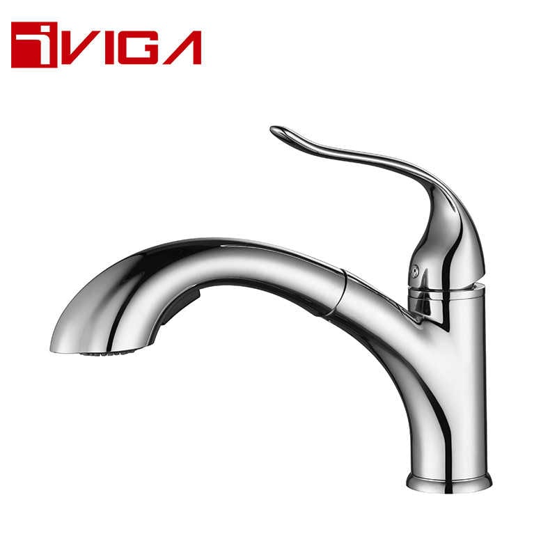 Pull-Out Kitchen Faucet 42210902CH with Temporary Flow Increase