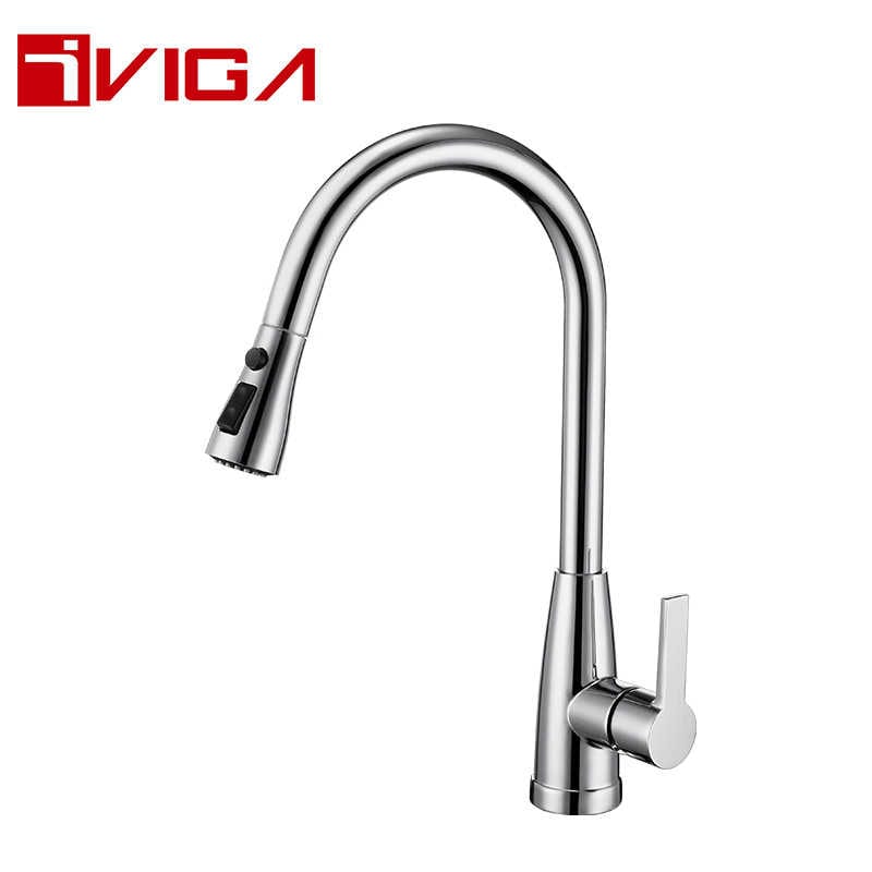 Pull-Down Bar/Prep Faucet 42211301CH with Magnetic Docking Spray Head