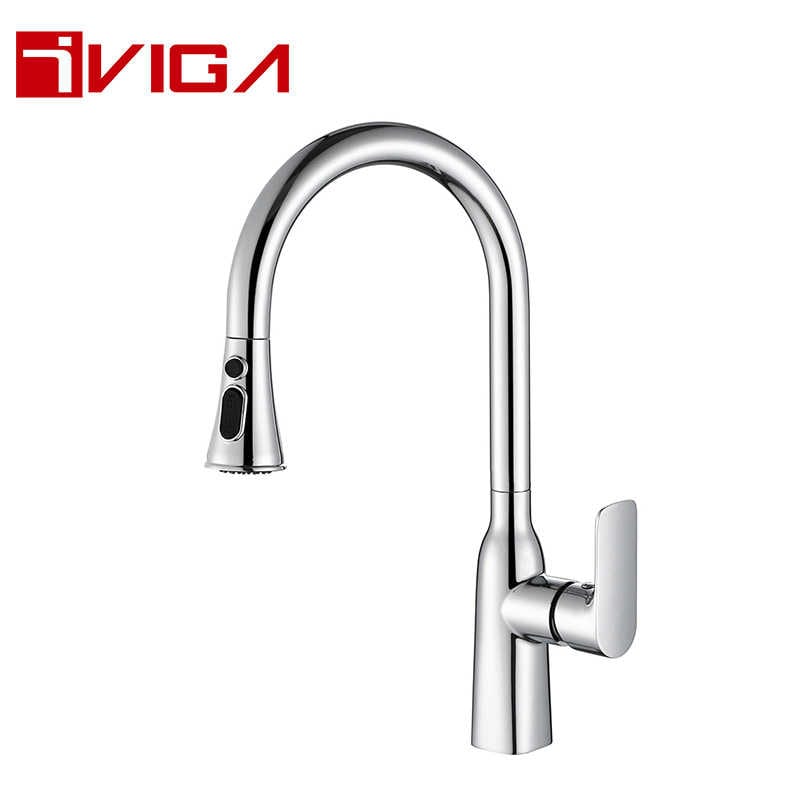 Pull-Down Bar/Prep Faucet 42211401CH with Magnetic Docking Spray Head