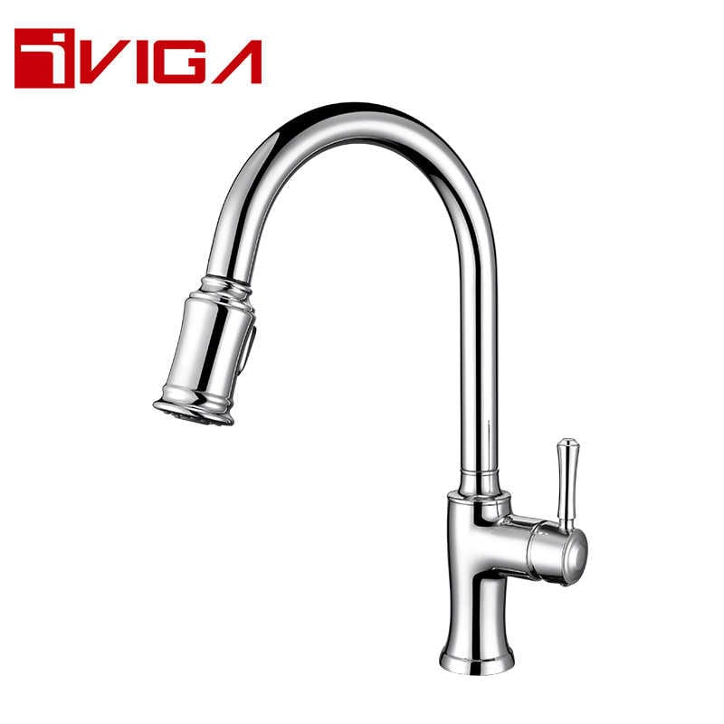 Pull-Down Kitchen Faucet 42212001CH with On/Off Touch Activation