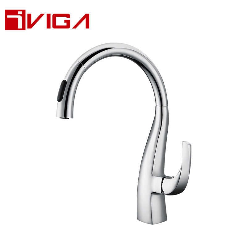 802200CH High End Pull Down Kitchen Faucet WithTwo Functions Sprayer