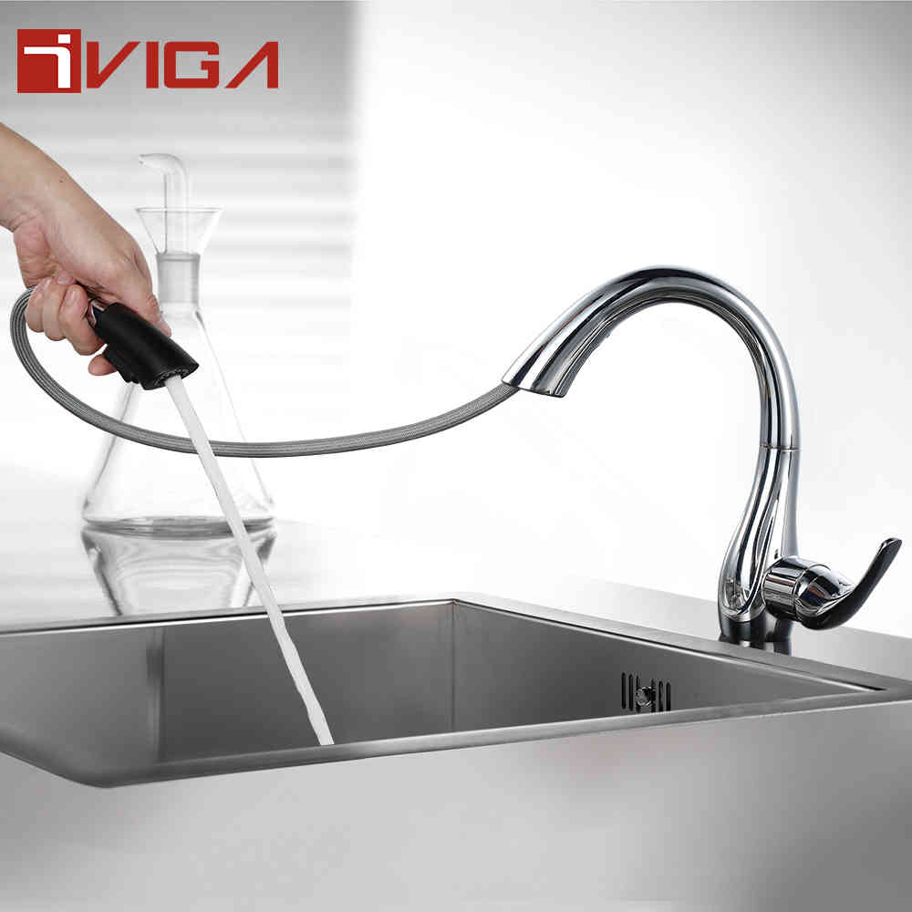 Swan Neck kitchen mixer