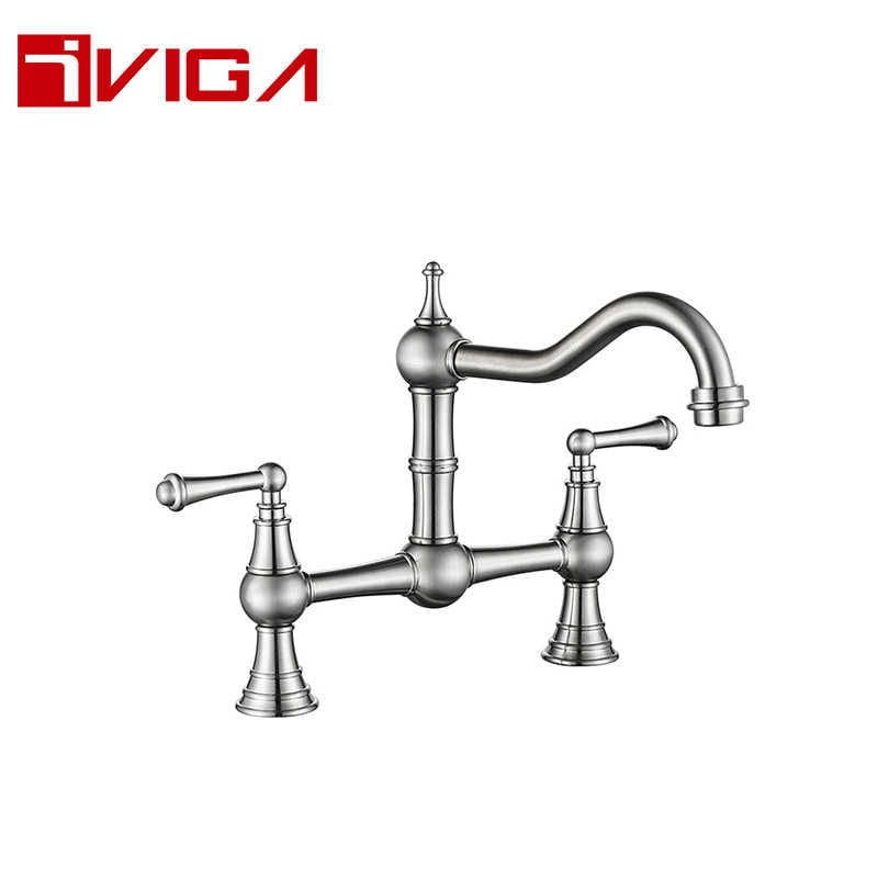 99210501BN Two-Handle High Arc Kitchen Faucet