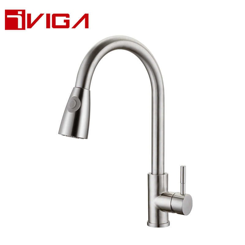 Single Handle Pull-Down Bar / Kitchen Faucet 42221401BN