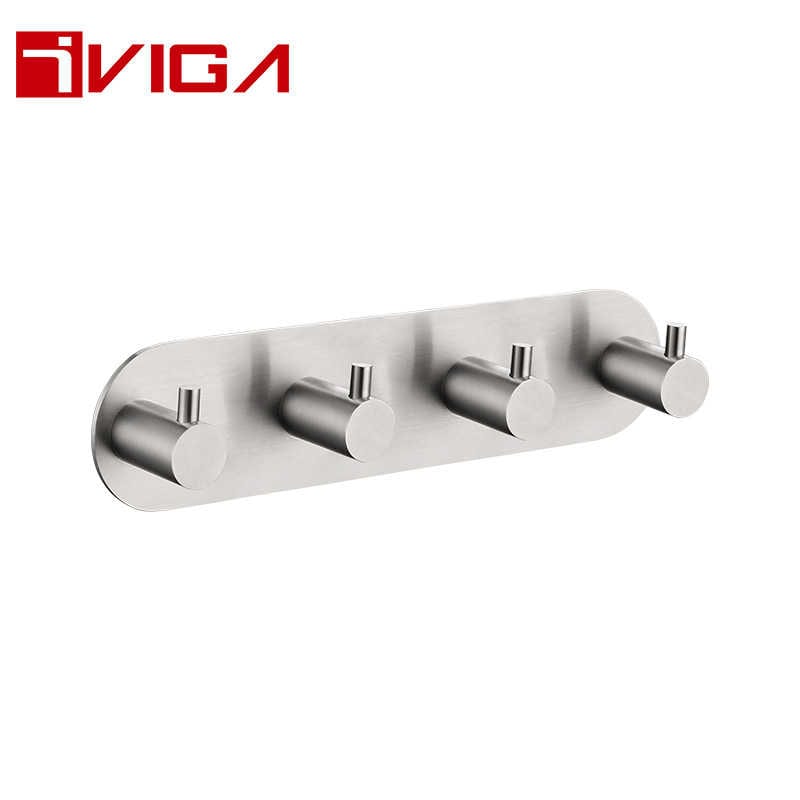 482433BN Free Drill Four Robe Hook