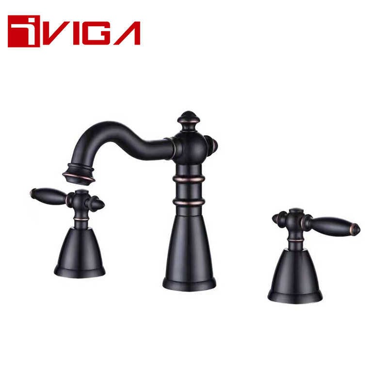 99432401ORB Oil rub bronze deck mounted 3-hole basin faucet