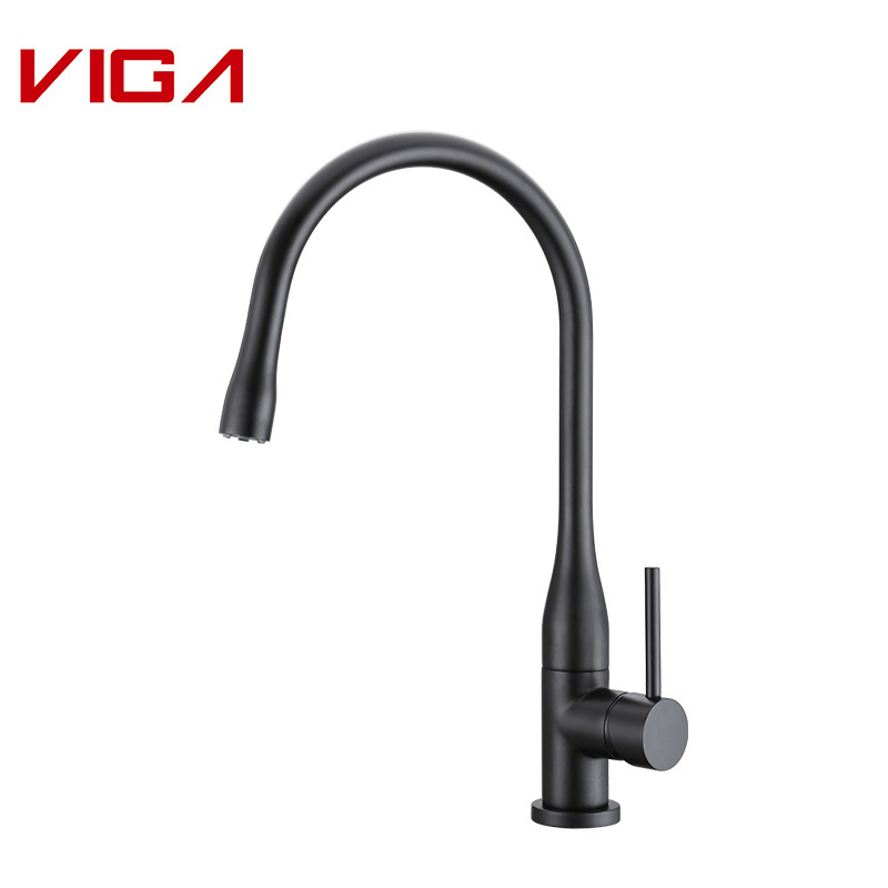 Matte black kitchen sink faucet mixer - Best kitchen Faucet Products - 1