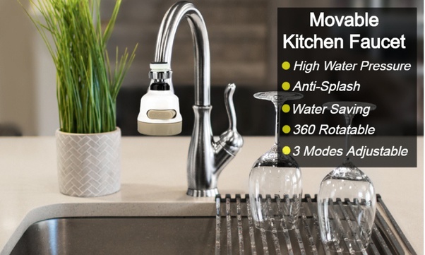 Movable Kitchen Faucet And Benefits Of Using A Kitchen Faucet With A Sprayer - Blog - 1