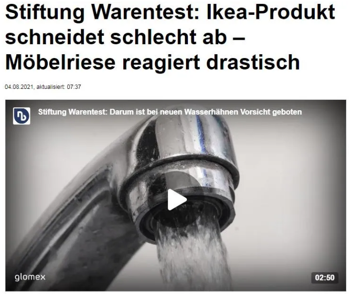 IKEA Kitchen Taps Exceeded The Nickel Standard - News - 1