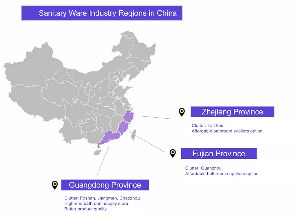 What is the Main Location of Sanitary Wares Manufacturers in China? - News - 1