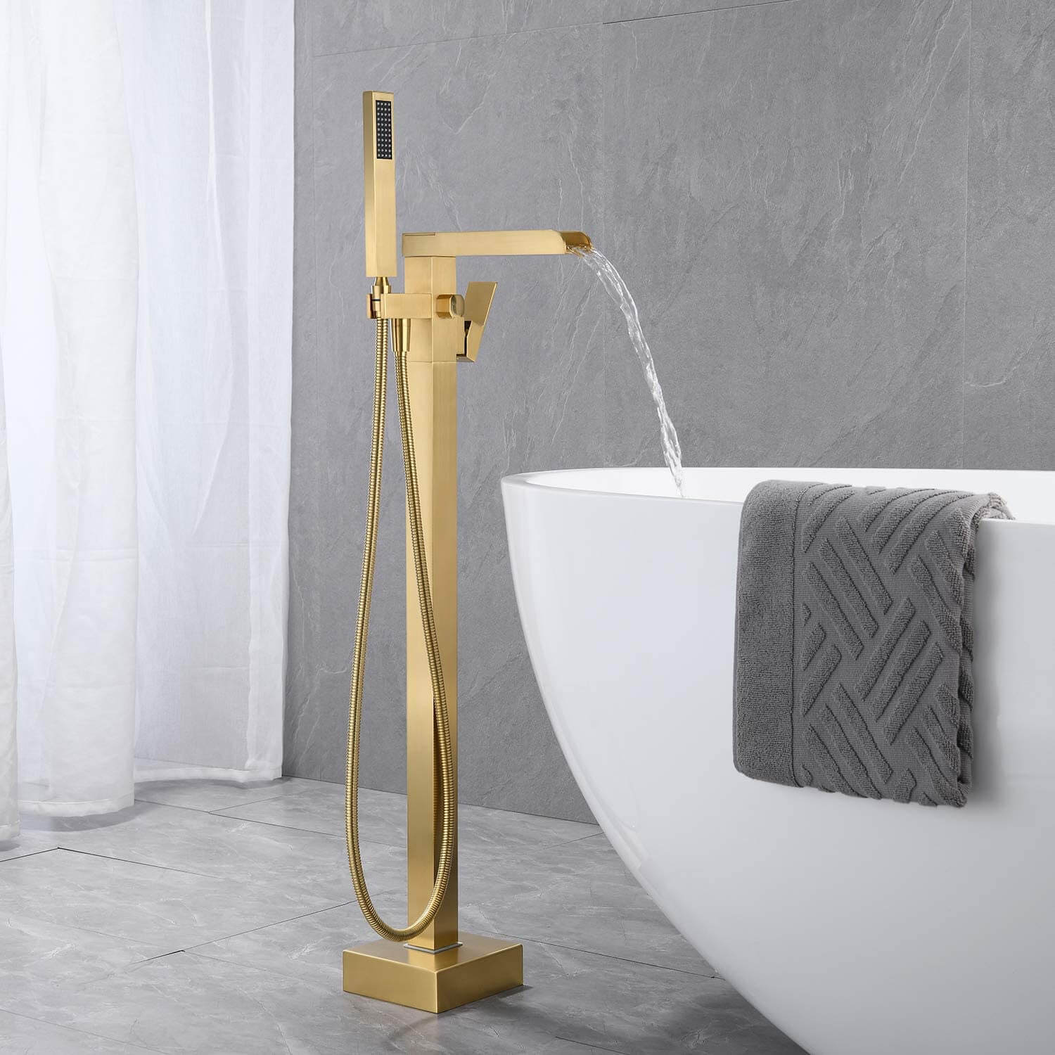 What is the floor-mounted bathtub faucet? - News - 1