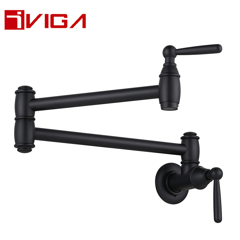 41204501B High End Black Pot Filler Kitchen Faucet