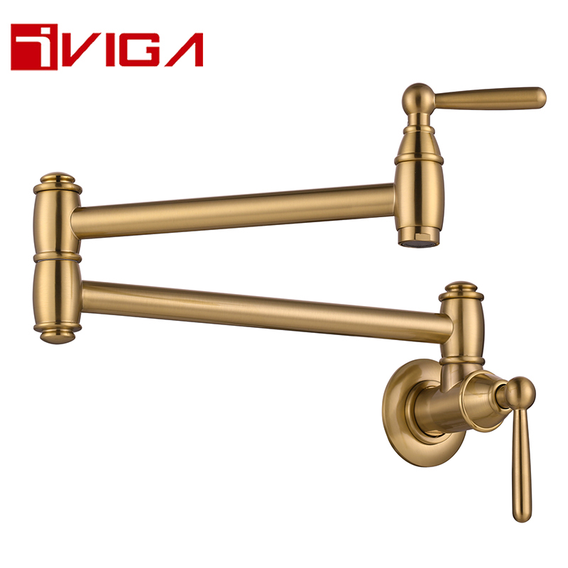 41204501BGD Patent Design Pot Filler Tap Brush Gold