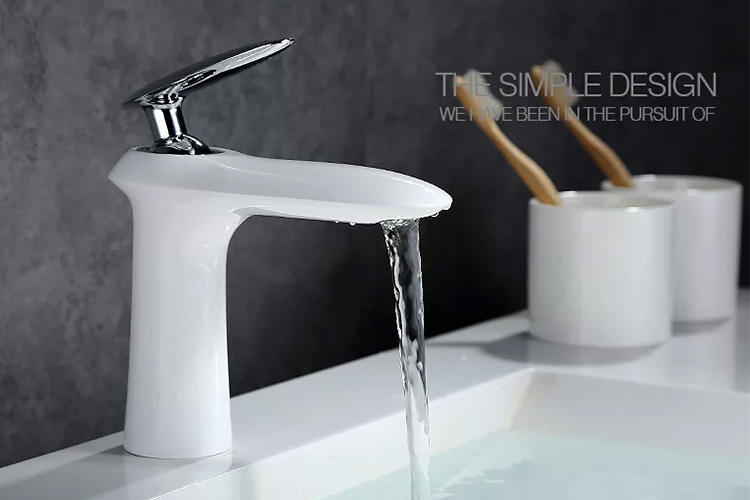 Single hole basin faucets