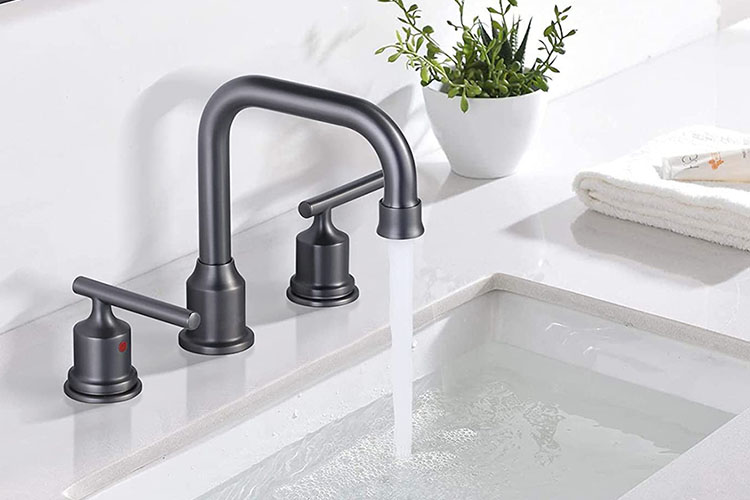 Widespread bathroom faucets