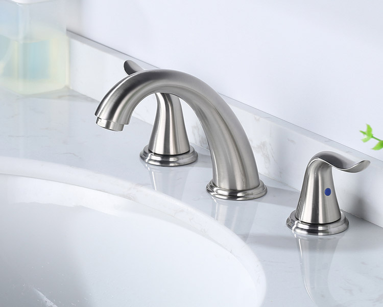 9432902BN Deck Mounted 3-Hole Basin Mixer-Widespread Faucets