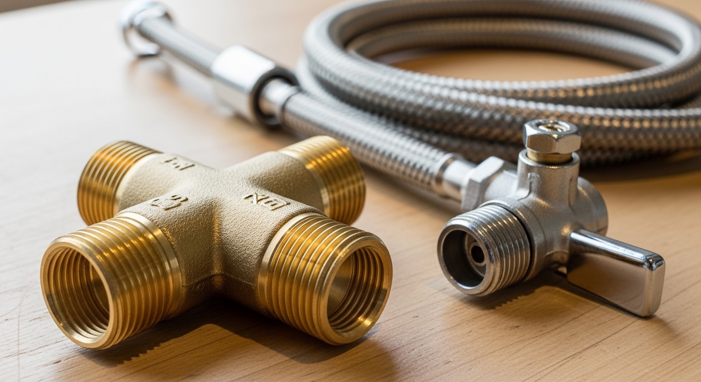faucet supply line tee