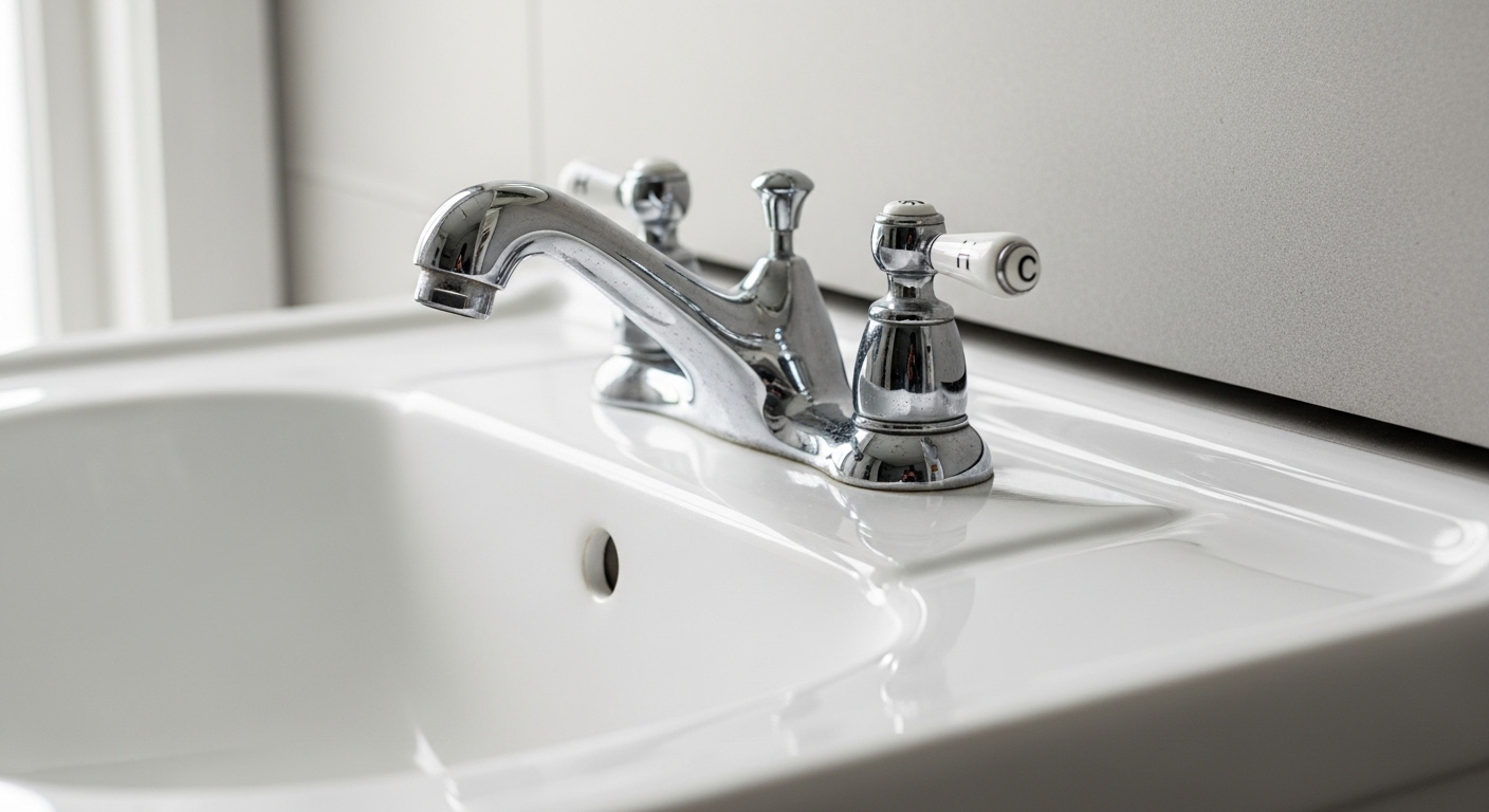 how to remove old faucet from.pedestal sink