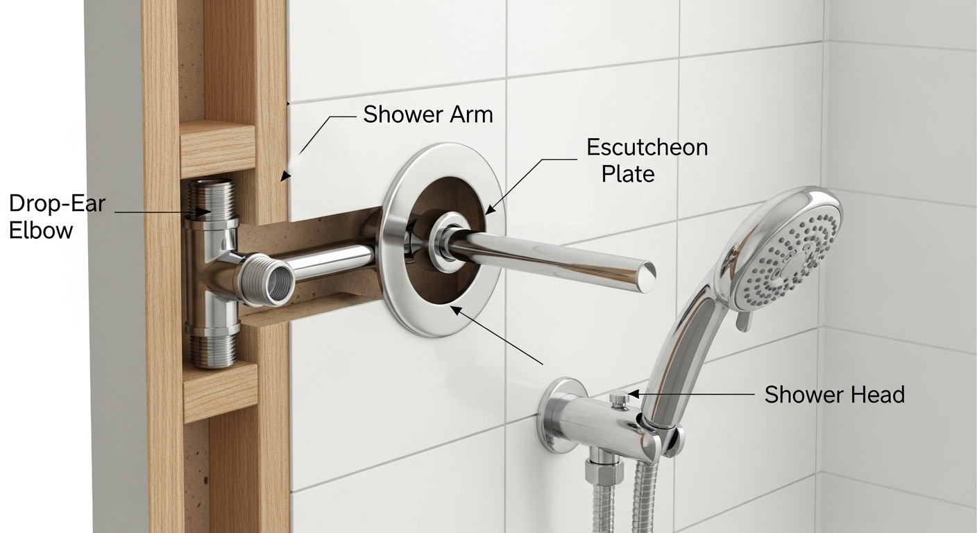 how to change shower head location