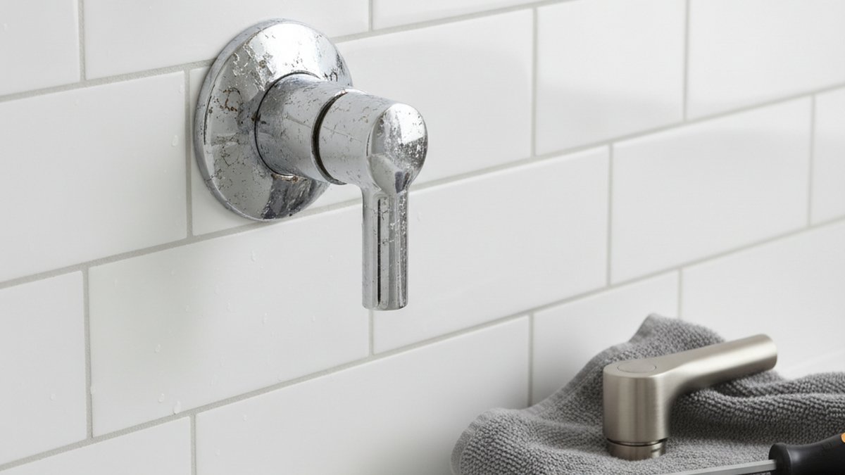 how to replace shower faucet handle