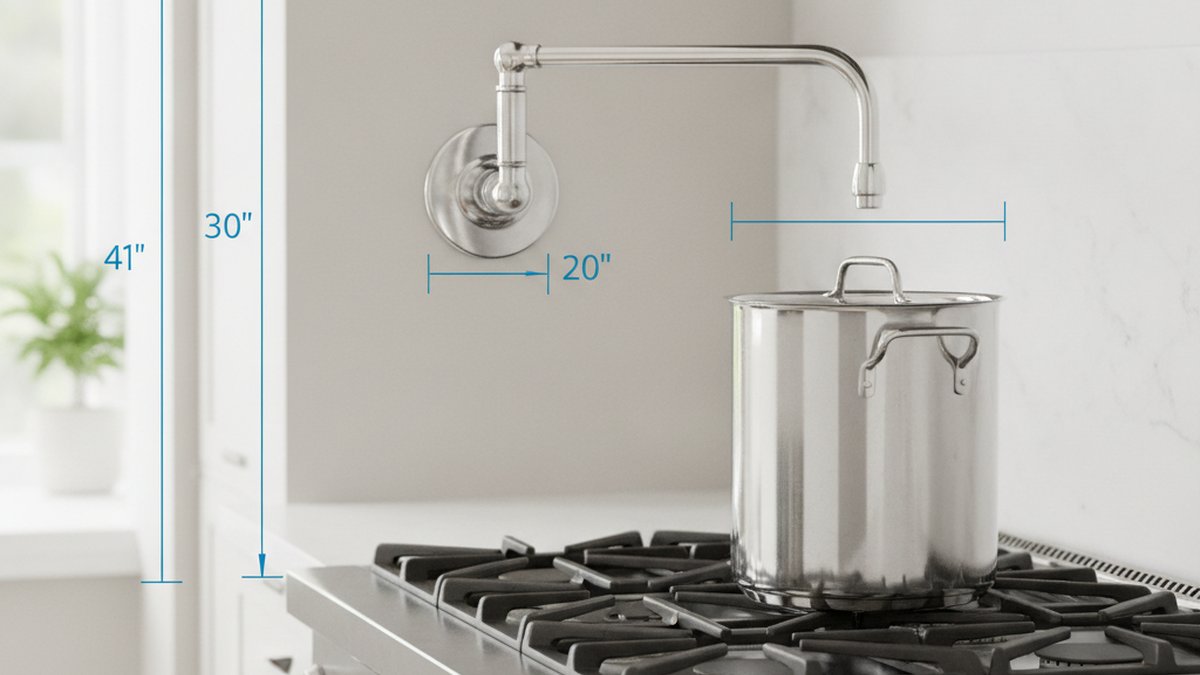 pot filler faucet placement