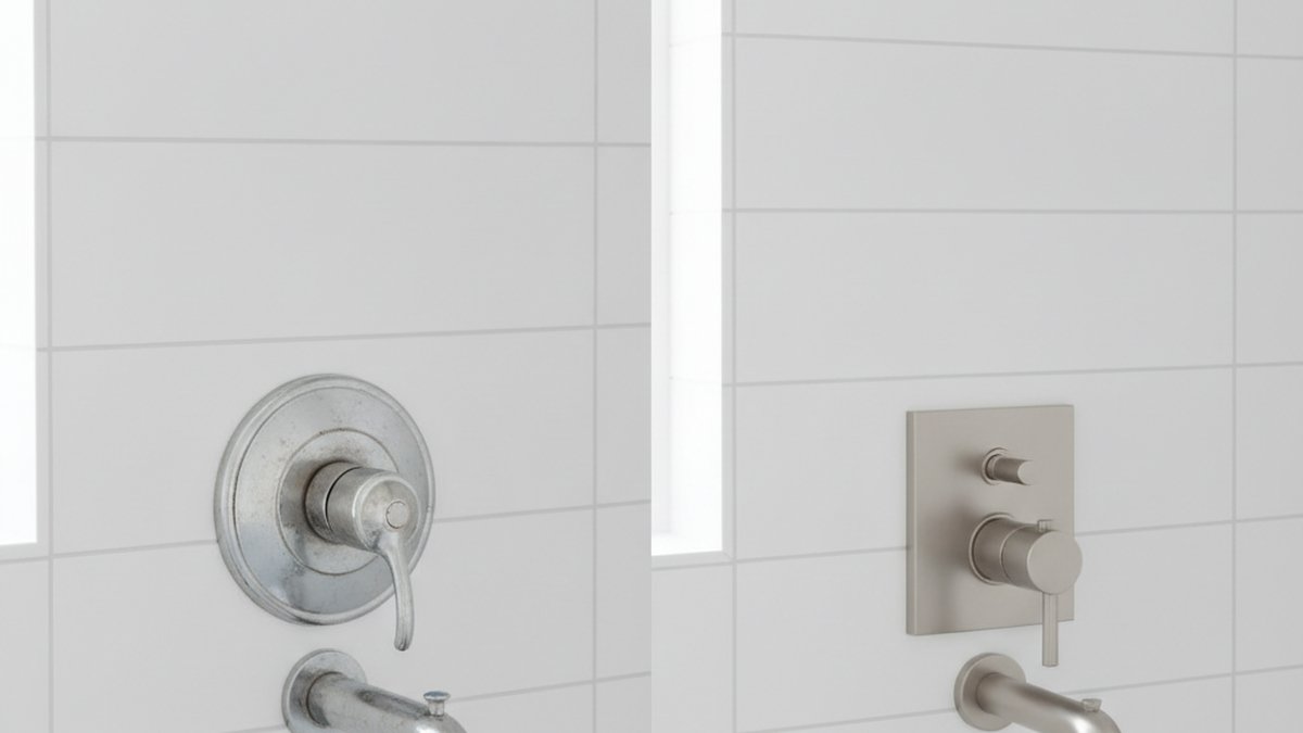 shower faucet upgrade