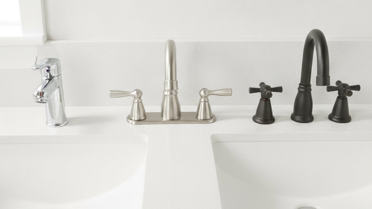 wide faucet sink